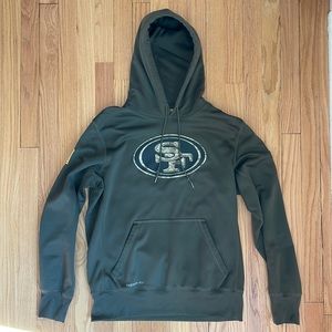 San Francisco 49ers Salute to Service Army Green Hoodie